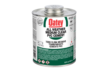 Can of Oatey All Weather Cement