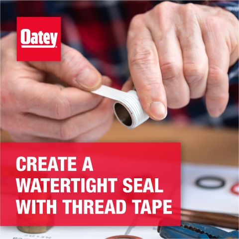 Using Thread Seal Tape to Create a Watertight Connection